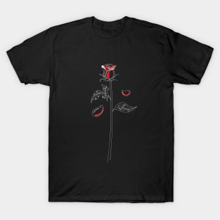 Falling Rose Petals T-Shirt